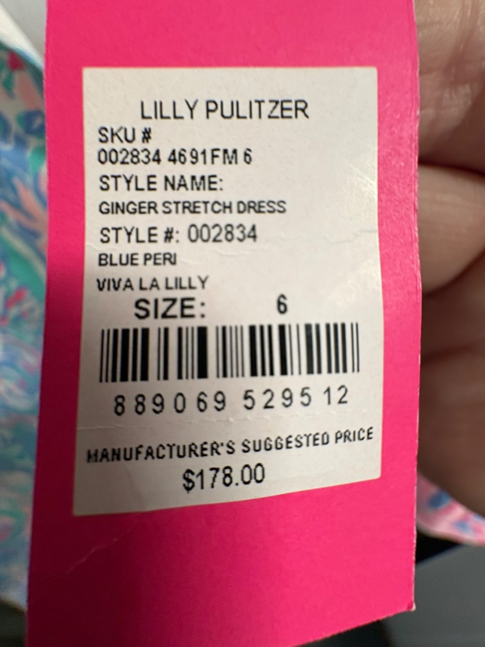 NWT Lilly Pulitzer Ginger Stretch Tunic Shirt dress Size 6 - Picture 5 of 9